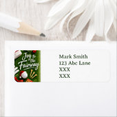 Étiquette Golf thème de Noël (En situation)