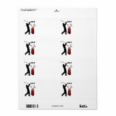 Étiquette Golfeurs (Feuille entière)