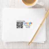 Étiquette GOOGLE REVIEWS QR code personnalisé (En situation)