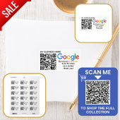 Étiquette GOOGLE REVIEWS QR code personnalisé