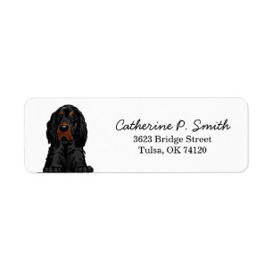 Étiquette Gordon Setter Adresse de retour