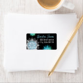 Étiquette Gorgeous address labels snowflake (En situation)