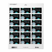 Étiquette Gorgeous address labels snowflake (Feuille entière)