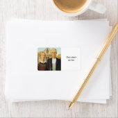 Étiquette gothique américain par Grant Wood, art de reproduc (En situation)