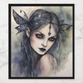 Étiquette gothique du vin de Fae (Étiquettes simples)