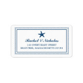 Étiquette Gracity Starfish | Adresse postale (Devant)