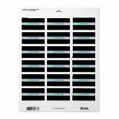 Étiquette Gradient coloré moderne et texte modifiable (Feuille entière)