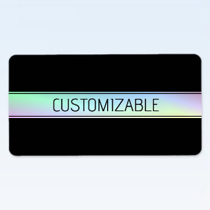 Étiquette Gradient coloré moderne et texte modifiable
