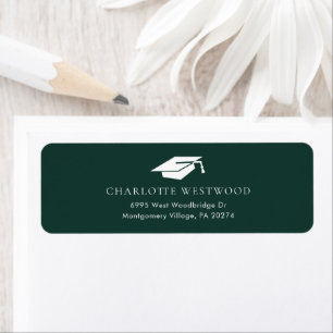 Étiquette Graduation 2026 Green Return Adresse