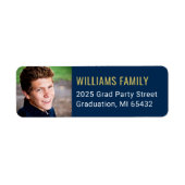 Étiquette Graduation d'or de la Marine moderne - photo Adres (Devant)