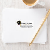 Étiquette Graduation moderne simple (En situation)