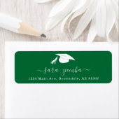 Étiquette Graduation Party Invitation / Announcement Address (En situation)