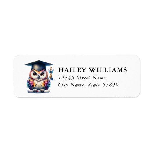 Étiquette Graduation Return Address Labels (Devant)