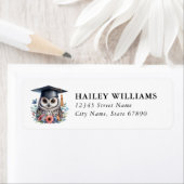 Étiquette Graduation Return Address Labels (En situation)