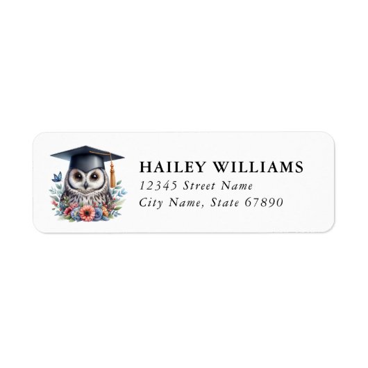 Étiquette Graduation Return Address Labels (Devant)