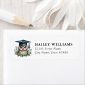 Étiquette Graduation Return Address Labels (En situation)