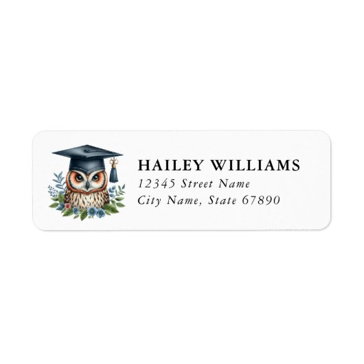 Étiquette Graduation Return Address Labels (Devant)