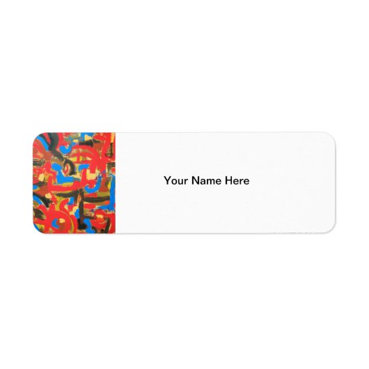 Étiquette Graffiti Dans L'Art Abstrait-Attique (Devant)