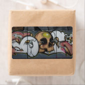 Étiquette Graffiti Skull (En situation)