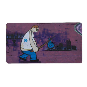 Étiquette Graffiti Wanderer