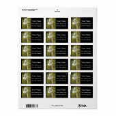 Étiquette Grand Aiguille blanche (Feuille entière)