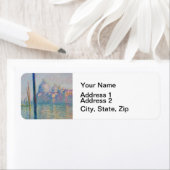 Étiquette Grand Canal Monet Venise Italie Peinture classique (En situation)