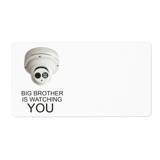 Étiquette Grand frère vous regarde (Devant)