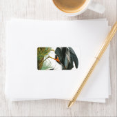 Étiquette Grand héron bleu par John James Audubon (En situation)