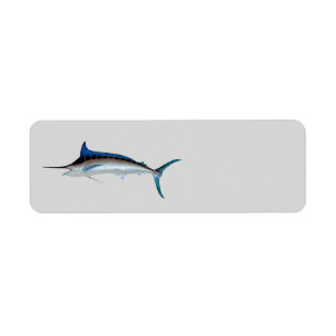 Étiquette Grand Marlin bleu