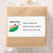 Étiquette Grand-mère des cadeaux jumeaux (En situation)