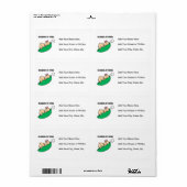 Étiquette Grand-mère des cadeaux jumeaux (Feuille entière)