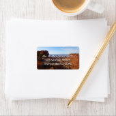 Étiquette Grand View Point dans le parc national des Canyonl (En situation)