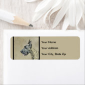 Étiquette Grande Danse (Brindle) Peinture - Art Chien origin (En situation)