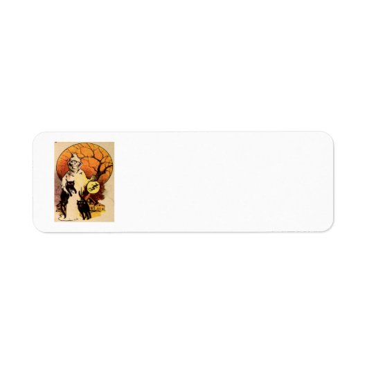 Étiquette Grande Faucheuse Avec Ses Chats Noirs (Devant)