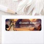 Étiquette Grande Prêtresse Céleste de la Pyramide d'Or (En situation)