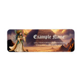 Étiquette Grande Prêtresse Céleste de la Pyramide d'Or (Devant)