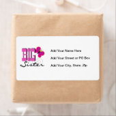 Étiquette Grande Soeur - Cadeaux Papillon (En situation)