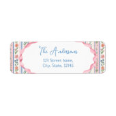 Étiquette Grandmillennial Wildflower Return Address Label (Devant)