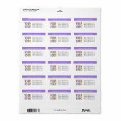 Étiquette Grands autocollants d'adresse de retour avec logo (Feuille entière)