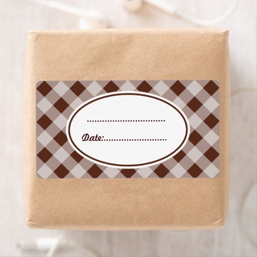 Étiquette Grands Labels de Cuisine au Chocolat (En situation)