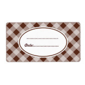 Étiquette Grands Labels de Cuisine au Chocolat (Devant)