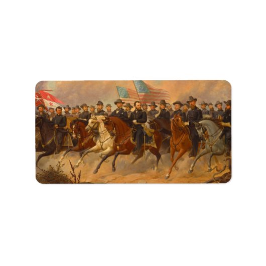 Étiquette Grant et ses généraux par Ole Peter Hansen Balling (Devant)