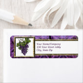 Étiquette Grape de Purple (En situation)