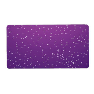 Étiquette Grape Soda with Tiny Bubbles Background Art