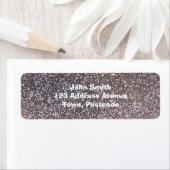Étiquette Graphique parties scintillant en argent Faux (En situation)