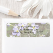 Étiquette Grappe De Petits Bluets (En situation)