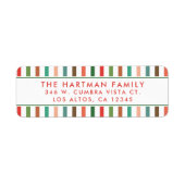 Étiquette Gras Gratuit Gratuit Grille d'adresse de retour mo (Devant)