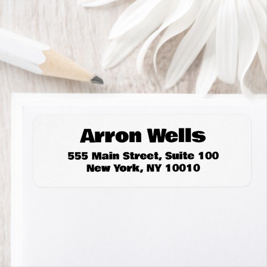 Étiquette Gras moderne (En situation)