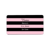 Étiquette Gratté rose et noir (Devant)