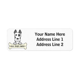 Étiquette Great dane personnalisé
